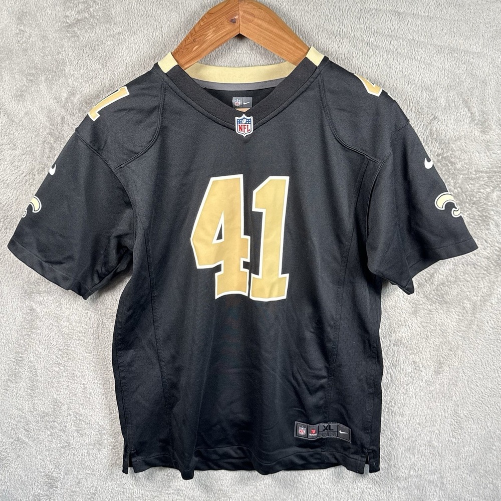 Alvin Kamara #41 New Orleans Saints Jersey Youth XL Nike On Field NFL Football